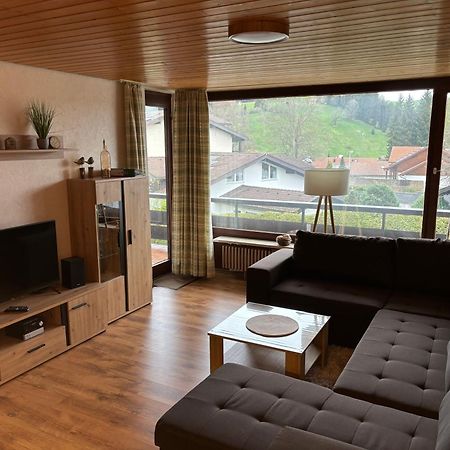 Schoene 2 1/2 Zimmer Ferienwohnung In Oberstaufen - Hoamatle - Extérieur photo